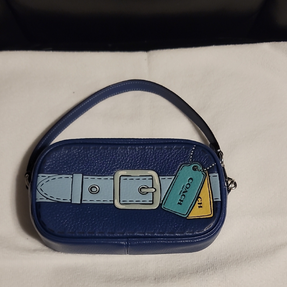 Coach Jamie Wristlet Pouch W/ Belt And Hangtag Embossing NWT